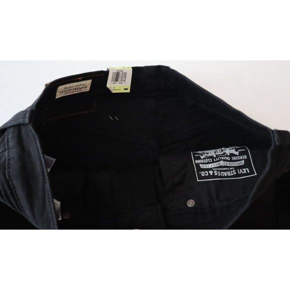 Levi's 512 Men's Sz 30 x 32 Black Premium Slim Taper Leg Denim Jeans - Picture 3 of 10